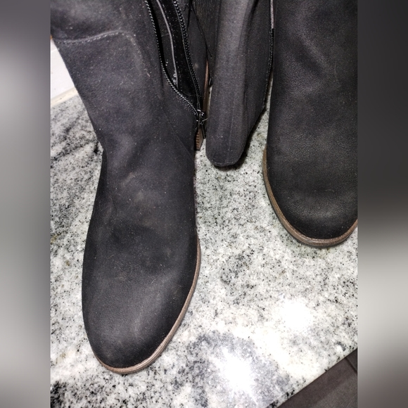 Sonoma black faux suede boots size 9 1/2 - Picture 4 of 9